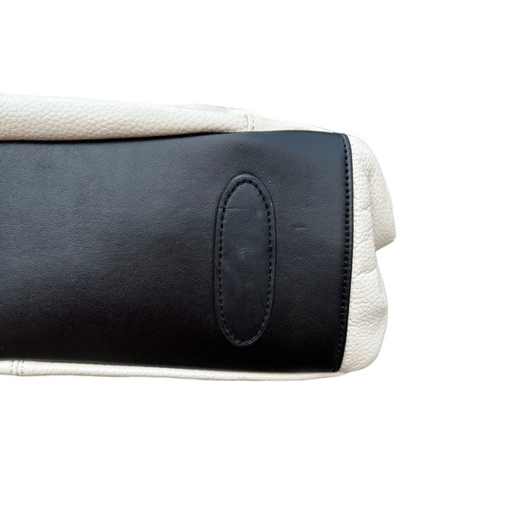 Cluci Leather Purse Womens Shoulder Bag Pebbled Leather White Smooth - Picture 10 of 15